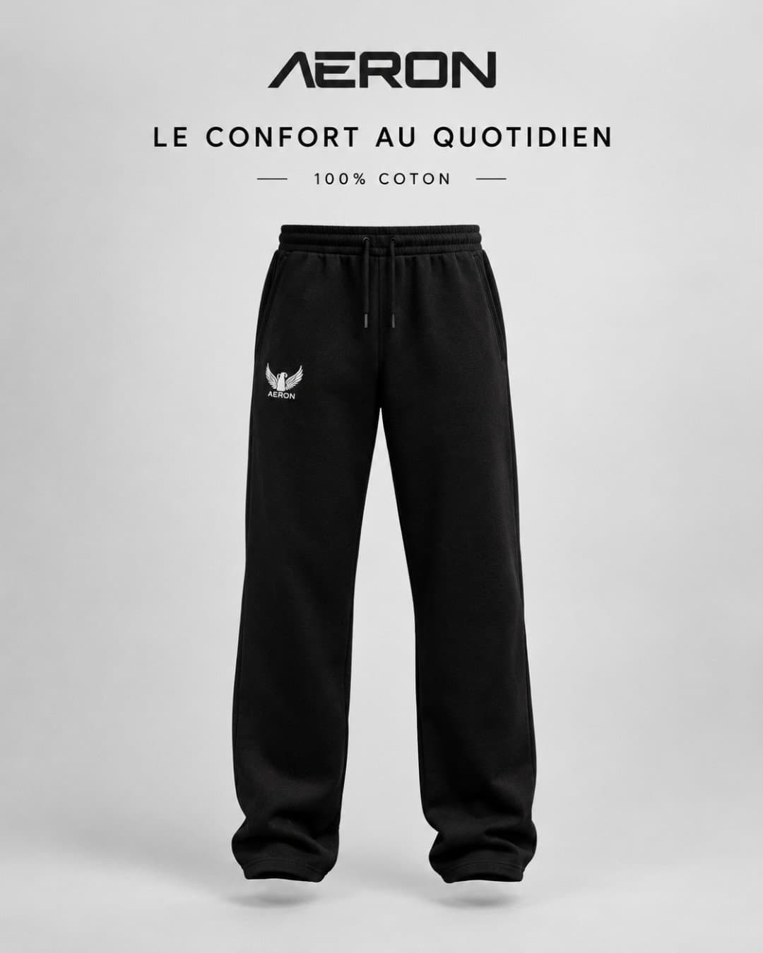 Jogger pantalon, Noir